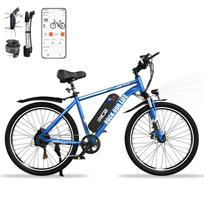 Bicicletă Electrică pentru Adulți 26" E-Bike, 30-50 km, RCB-RK15