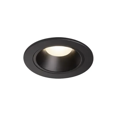 Spot incastrat, NUMINOS S Ceiling lights, black Indoor LED recessed ceiling light black/black 4000K 20° gimballed, rotating and pivoting, including leaf springs