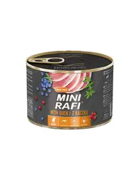 RAFI Mini cu rata, hrana caine talie mica 185g