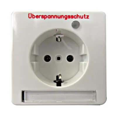 Priza cu protectie la suprtensiune 5kA, alb