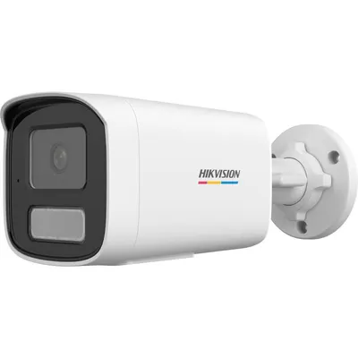 Camera de supraveghere IP Bullet 4MP ColorVu Hikvision DS-2CD1T47G2H- LIU(2.8MM), lentila fixa 2.8mm, iluminare: Color: 0.001 Lu