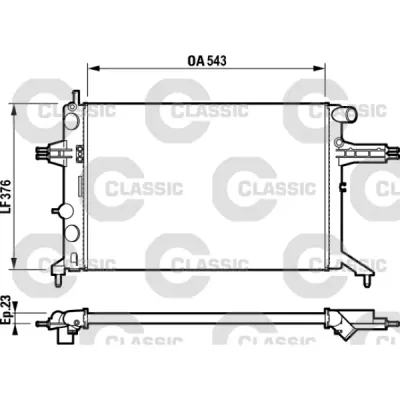 Radiator, racire motor VALEO 232795