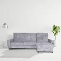 Coltar extensibil, cu lada de depozitare, Trieste, Gri
