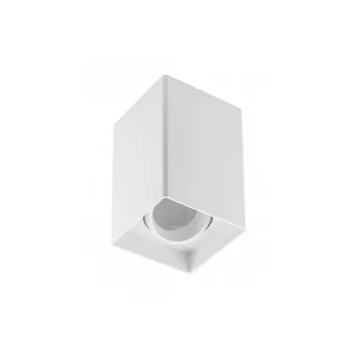 Spot - Ceiling light fixture RESTO, PC, 80x80x125mm, IP20, max 20W, square, white