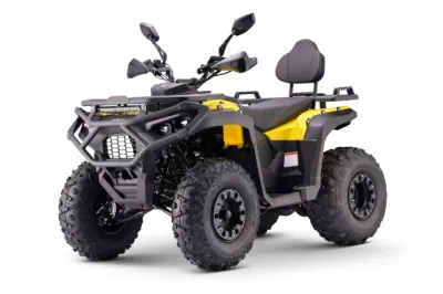 ATV Asix Gladiator 200cc, roti 10inch, 1+1 Viteze, galben-gri