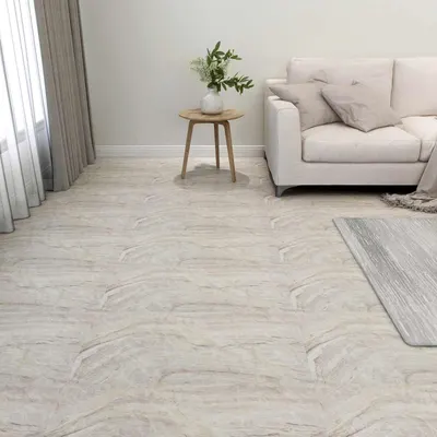 vidaXL Plăci de Pardoseală Maro și Bej 5,11 m² 55 buc. PVC