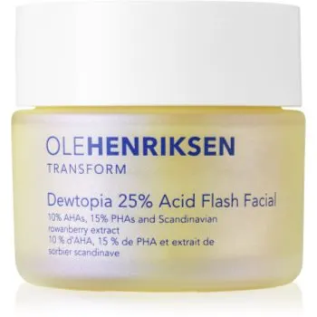 OLEHENRIKSEN Transform Dewtopia 25% Acid Flash Facial masca pentru exfoliere