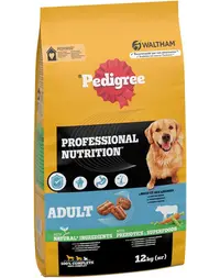 PEDIGREE Professional Nutrition Adult vită și legume 2 x 12 kg hrană câini rase mari și medii