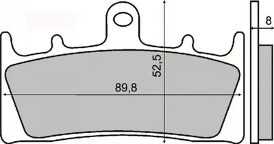 Placute frana Suzuki GSX 1400 01- 05
