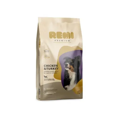 Hrana uscata pentru caini Remi Premium Adult Medium Breed cu Pui și Curcan 3kg