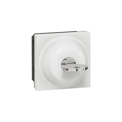 Key switch Mosaic - 2-position - Ronis key - 2 module - alb