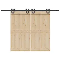 Gossi set feronerie pentru usi glisante, negru, 400 cm, otel
