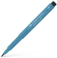 Marker cu pensula Faber-Castell Pitt Artist - Turcoaz cobalt (153)