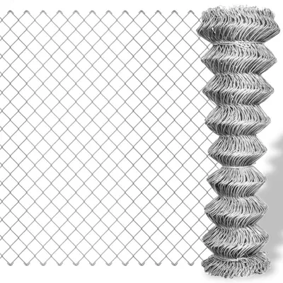 vidaXL Gard de legătură din plasă, argintiu, 15x1,5 m, oțel galvanizat