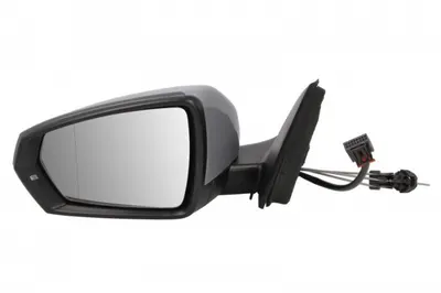 Oglinda exterioara stanga (mecanic, asferica, subacoperit, cu semnalizator) potrivit VW POLO VI AW 09.17