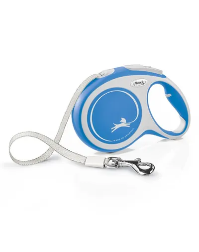 FLEXI New Comfort lesa automata cu banda pentru caini, albastru, marimea L, 8 m