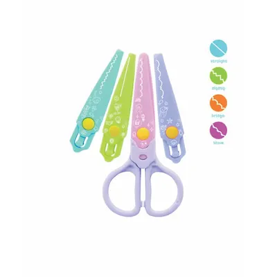 Foarfeca creativa cu 4 rezerve, Baby Line, KEYROAD KR972337