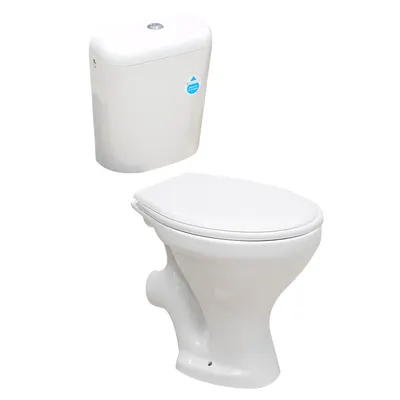 Set vas WC pe pardoseala cu rezervor Essential CIL + mecanism si capac polipropilena