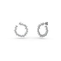 Cercei din aur alb cu diamante marquise de 4.8ct