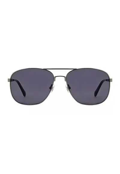 Ochelari de soare aviator cu lentile uni - Argintiu