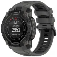 Curea Techsuit W077 pentru Garmin Instinct 3 50mm Solar / Instinct 3 50mm, Gri