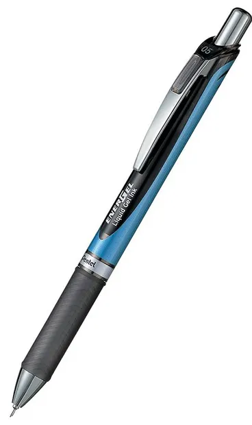 Roller automat Pentel Energel BLN 75 - 0.5 mm, negru