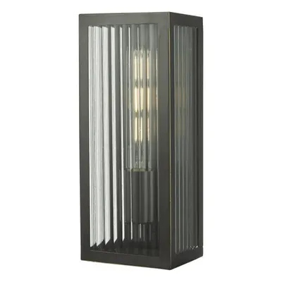 Aplica Keegan Outdoor Wall Light Rubbed Bronze IP44 Small