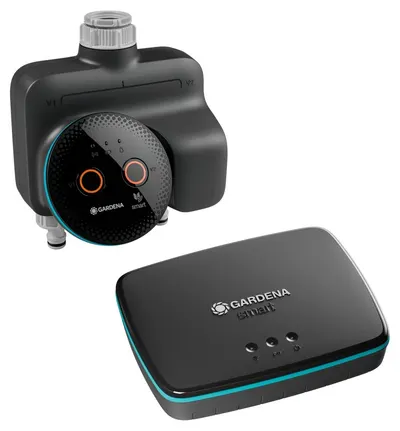 Set inteligent pentru controlul irigațiilor Gardena - smart Dual Set, 19044-20, 3/4", 12 bare