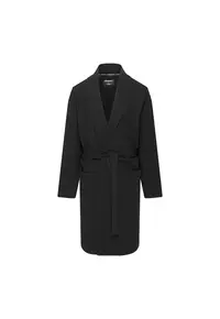 Halat barbati bumbac - maneca lunga - 2 buzunare - negru - Negru