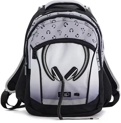 Ghiozdan școlar YOLO Earphones - 2 in 1