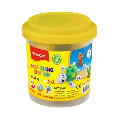 Plastilina 5culori x 20g + matrita, galetusa, Keyroad KR971498