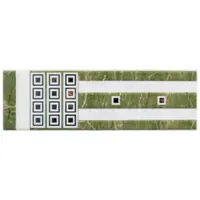 Brau decorativ faianta baie / bucatarie Rebecca Verde 6.5X20 lucioasa