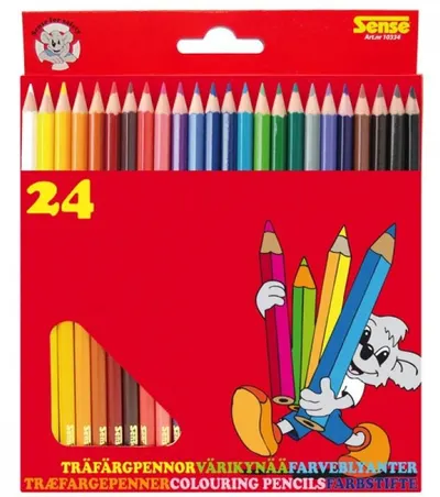 Creioane colorate Sense – 24 bucati