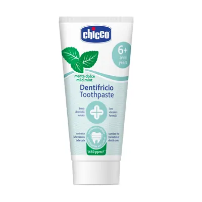 Pasta de dinti Chicco cu aroma de menta, 50ml, 6ani+