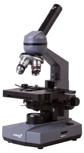 Microscop monocular biologic Levenhuk - 320 PLUS, gri