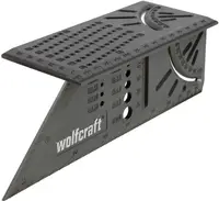 Șablon pentru măsurarea unghiurilor pieselor 3D Wolfcraft - 0-90°