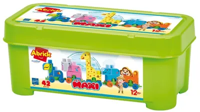 Constructor în cutie Ecoiffier - Animale, 50 piese