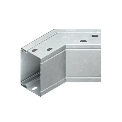 Cot exterior 45° cu perforare conector cu surub, cu capac LEAB 60.150