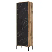 Pantofar BERLIN A, nuc + negru, 60x35x200 cm