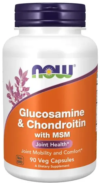 Glucosamine & Chondroitin + MSM, 90 capsule, Now