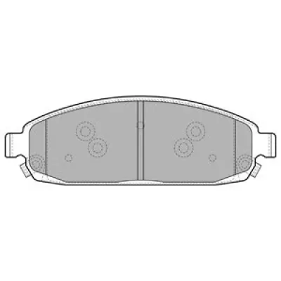 Set placute frana, frana disc DELPHI LP1931
