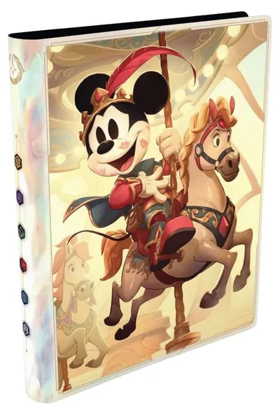 Dosar de depozitare a cardurilor Ravensburger - Disney Lorcana TCG: Mickey and Minnie 9-Pocket Card Portfolio
