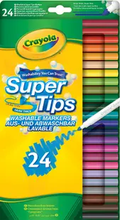 FluMASTERI Crayola Super Tips - 24 culori