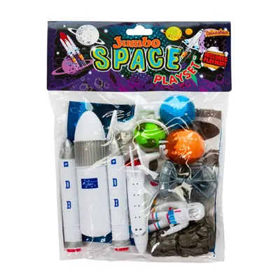 Set de figurine Deluxebase, jumbo, Space, 9 piese