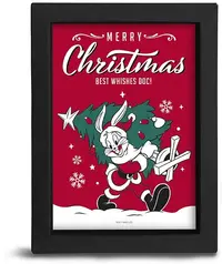Afiș înrămat The Good Gift Animation: Looney Tunes - Crăciun Fericit