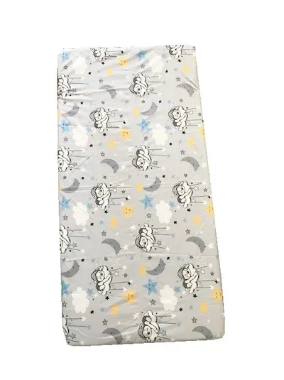 Cearsaf cu elastic pe colt 140x70 cm Ursuleti gri