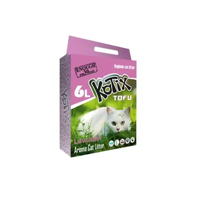 Asternut igienic pentru pisici TOFU Kotix Lavanda 6L/ 2.5 kg