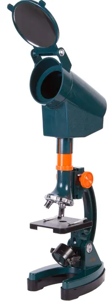 Microscop cu cameră Levenhuk - LabZZ M3, albastru/portocaliu
