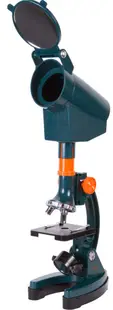 Microscop cu cameră Levenhuk - LabZZ M3, albastru/portocaliu