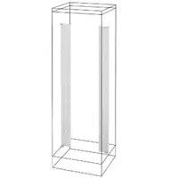 Reduced Uprights and Functional Frames - Side Compartment - Qdx 1600 H - 2000x600mm